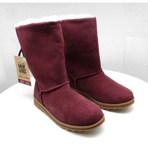 Muk Luks Women's Winter Boots - Burgundy